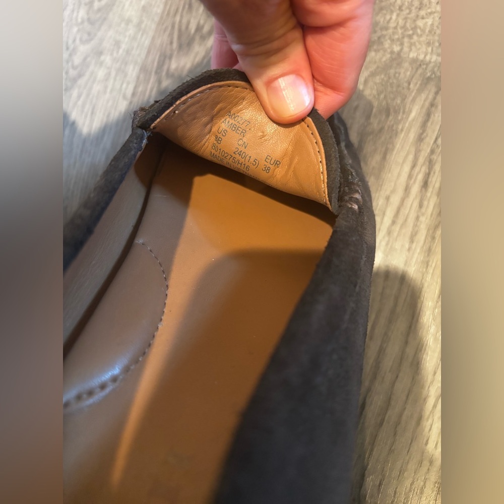 Coach Black Moccasin-Style Slip-On Loafers business office casual size 8 suede - Picture 4 of 12